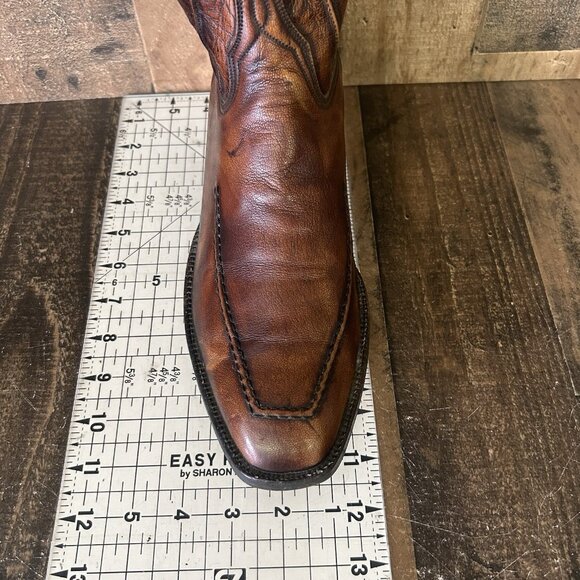 Lucchese San Antonio 2265 Vintage Western Cowboy Boots Mens 10.5 EE - Picture 5 of 12
